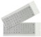 Universelle englische Tastatur-Aufkleber, 2 Stück, Tastatur-Aufkleber, Computer-Tastatur-Aufkleber, schwarzer Hintergrund und silberfarbener großer Schriftzug, Aufkleber für Computer, Laptop,