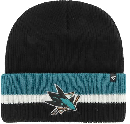 '47 NHL San Jose Sharks Split Cuff Mütze Beanie Haymaker Knit Wintermütze Wollmütze