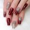 Sethexy Longue Ballerine Faux ongles Rouge Brillant Faux ongles Paillettes Faux ongles pour femmes et filles 24PCS (7)
