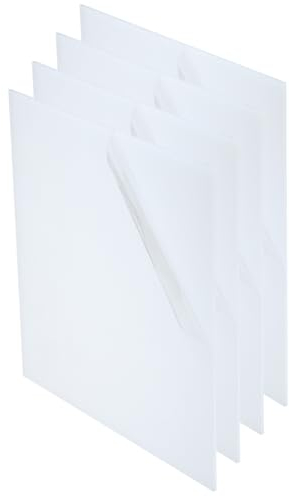 PATIKIL Lampenschirm Diffusor 4Stk 12 x 12 Viereckig Diffusor für Beleuchtung Reparatur oder Basteln Lampenschirm Projekte Mattiert Weiß