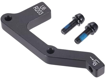 SURIEEN Fahrrad Scheibenbremsen Adapter, Ersatzteile Adapter Bremshalterung Adapter, Brems Montagehalterung für M140/160/180/203 mm Rotor(B-R-203)