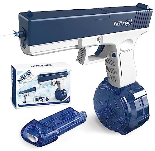 Electric Water Gun Full Auto Water Pistol Age 3+ with 434 CC + 58 CC Capacity Long Range One-Touch Automatic Water Guns for Adults Kids Outdoor Pool Summer Beach