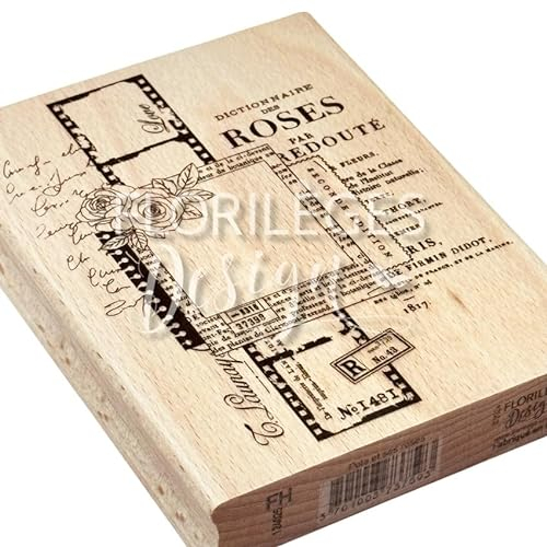 Florilèges Design Holzstempel, Größe: 10 x 13 cm