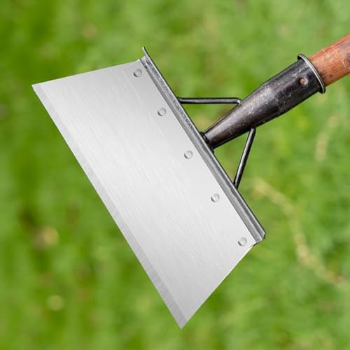 Multifunctional Garden Shovel - Manganese Steel Flat Shovel Outdoor Garden Scraper Weed Remover for Moss, Weeds, Ice, Snow, Floor, Wall - NO HANDLE (25CM)