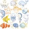 Ozean Cupcake Topper, 36pcs Meerestiere Cupcake Topper, Meerestiere Muffin Deko, Unterwasserwelt Deko Kuchen, Meerestiere Tortendeko, Ozean Thema Tortendeko Geburtstag, Cupcake Topper Kinder