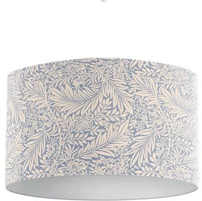Harrison Cropper William Morris Larkspur Lampshade (Azure Blue, 25cm Diameter Table/Standard Lamp)