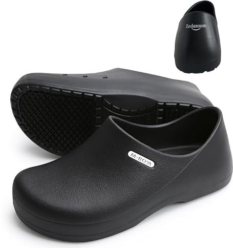 Zedazoom Zapatos Cocina Impermeables Zapatos Cocina Antideslizantes Zapatos Chef Ligeros Zapatos de Jardinería para Hombres y Mujeres sin Zapatos de Acero