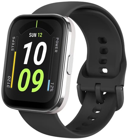 Amazfit Bip 5 Core Smart Watch for Men Women 46mm, 11-Day Battery, Fitness Activity Tracker with 120+ Sports Modes, Heart Rate & Sleep Monitor, for Android Phone & iPhone, Water Resistant, Black