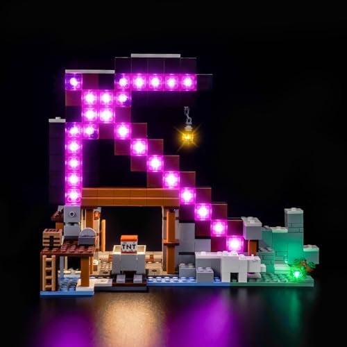 Light Kit Compatible with Lego The Pickaxe Mine 21277 (No Model), Decoration Lighting Set Compatible with Lego The Pickaxe Mine Creative Toys