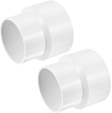 TA-VIGOR Lot de 2 raccords réducteurs en PVC - 110 mm x 90 mm - Blanc