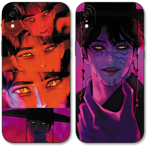 TBNMBGY 2 Stück Handyhülle für iPhone XR 6,1 Hülle, Silikon Weiche TPU Schutzhülle mit Kpop Hunters Idol Zoey Rumi Mira Cartoon Character Muster Fallschutz Kameraschutz Mädchen Case,kpop