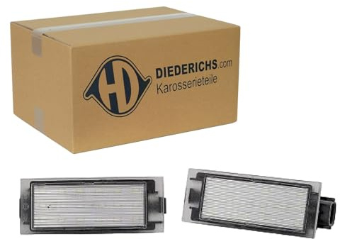 Diederichs Kennzeichenleuchte LID10400 hinten | Kompatibel mit: OPEL MOVANO A Bus, MOVANO A Kasten, RENAULT CLIO III, CLIO III Kasten/Schrägheck, LAGUNA II Grandtour