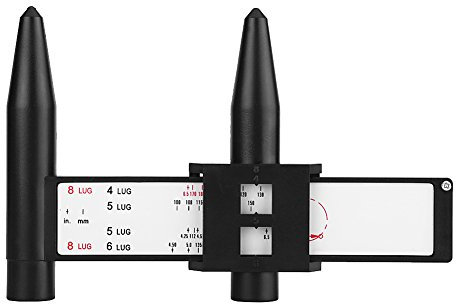 Strumento per calibro per mozzo ruota, modello per bullone per cerchioni per auto Strumento per misuratore di scorrimento Righello PCD 4 5 6 8 Lug