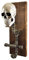 Helmhalter, Motorrad, Biker, Garderobe, Helm Totenkopf, Wand, retro pipes