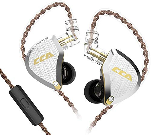 CCA C12 5BA 1DD Stereo Bass Kopfhörer In Ear Kopfhörer mit Kabel Noise Cancelling Sport Earbuds Headset für Musiker Audiophile Sänger DJ