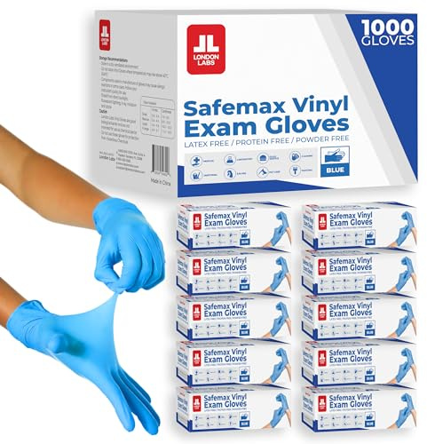 London Labs Synthetic Vinyl Exam Gloves (1000, Large)