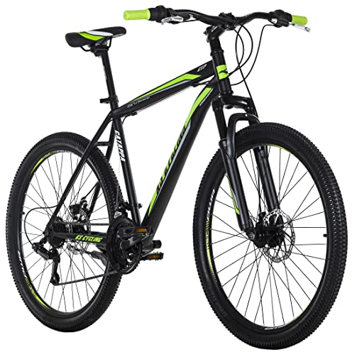 KS Cycling Mountainbike Hardtail 26 Catappa Schwarz (Schwarz-Grün, 26 Zoll, 50 cm)