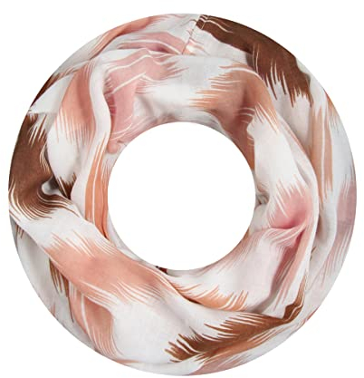Majea Damen Loop Schal Schlauchschal Halstuch (880027) (beige 5)