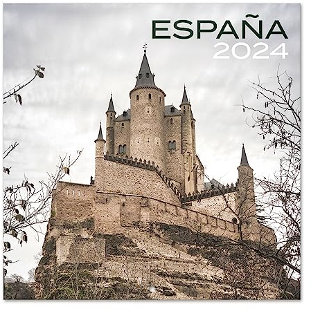 Grupo Erik Kalender 2024 Wandkalender 2024 - Spanien Kalender 2024 Familienplaner 30 x 30 cm 12 Monate + Letzten 4 Monate 2023 auf einer Seite