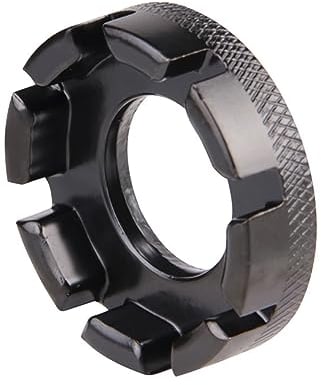 Llave de Radios,Llave de Radios de 8 Vías,Llave de Radios de Bicicleta,Herramientas Radios de Bicicletas,Herramienta de Reparación de Radios de Bicicleta,Llave de Rueda de Bicicleta Negro Tokaneit