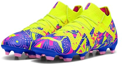 PUMA Herren Future Ultimate Energy FG/AG Fußballschuhe 44.5Ultra Blue Yellow Alert Luminous Pink