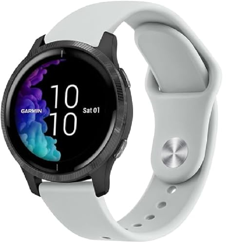 Ersatzarmband Silikon für Garmin Vivoactive 6/5/3, 20mm Sport Armbänder Uhrenarmband, Armband für Garmin Vivomove 3/Sport/Style/Luxe/Trend/HR,D2 Air X10/Bounce 2