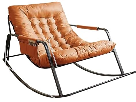 Schaukelstuhlkissen für den Innenbereich Übergroßer Terrassen-Liegestuhl Liegestühle mit Verstellbarer Kopfstütze Verstellbare Armlehnen Tragbares Doppel-Schaukelsofa für Hofbalkon ( Color : Twilight