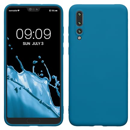 kwmobile Custodia Compatibile con Huawei P20 Pro Cover - Back Case per Smartphone in Silicone TPU - Protezione Gommata - blu indaco