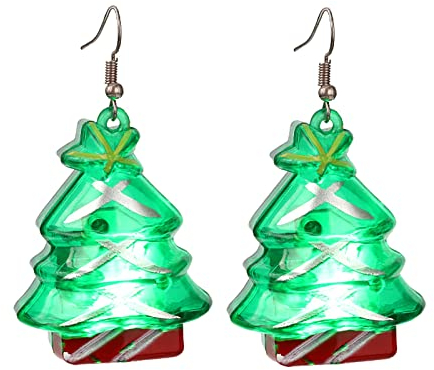 Leuchten Kreative Led Ohrringe Weihnachten Ohrringe Ohrringe Hier Rein Da Raus Mini Geschenke Weihnachten Led-Birnen Led Ohrringe