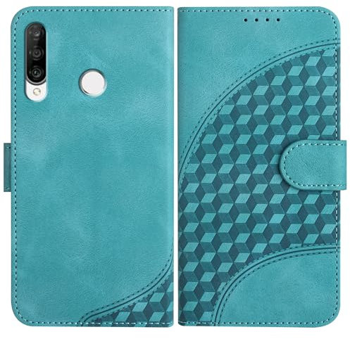 Cover per Huawei P30 Lite Flip Custodia in Antiurto Pelle Case Portafoglio con [Magnetica] [Carta Portafoglio] [Supporto] Folio Cover Protezione a Libro Compatibile Huawei P30 Lite - Verde