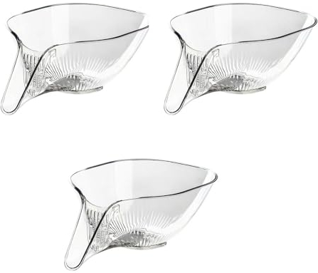 BDHI 3pcs Drain Basket Funnel for Kitchen Sink Multi Function Drain Basket Vegetable and Fruit Washing Basket Dry Wet Separation Fruit Tray for Home Office School(Y264-3), 34667889