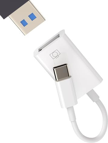 USB-C to USB Adapter Type C OTG 3.0 Cable Accessories for Apple iPhone15 Pro Max Plus for iPad Pro Air Mini Macbook Thunderbolt Mouse Port Converter Hub Compatible for Samsung Galaxy S20 S21 S22 S23