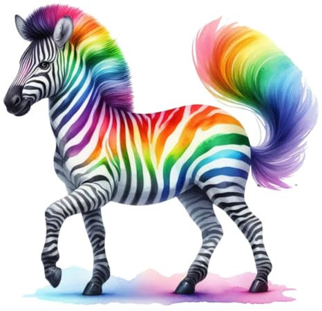 Designer Aufkleber/Sticker/Wandaufkleber/Decal/Fotosticker/Dekoration Vinyl - XL- bunt - Afrika wildtier Zebra 04