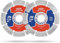 WORKPRO 2-Pack 115mm Diamond Cutting Discs, Segmented Diamond Saw Blades for Angle Grinder, 115 x 2 mm Dry Cutting Wheels for Stone, Concrete, Marble, Granite, Brick and Tiles