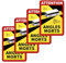 4 Wohnmobil Aufkleber Toter Winkel 17cm x 25cm,Angles Morts Wohnwagen,Angles Morts lkw,Morts Sticker,Aufkleber Wohnmobil,Winkel Morts Busse Morts Sticker,Blind Spot,Warnschild Um die Groß Bus/Motorho