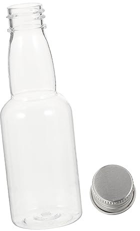 FUNOMOCYA 50pcs Mini Empty Bottle Mini Bottles of Alcohol Shot Bottles with Caps Empty Seasoning Bottle Beverage Bottles Mini Alcohol Bottles Refillable Bottles Mini Wishing Bottles