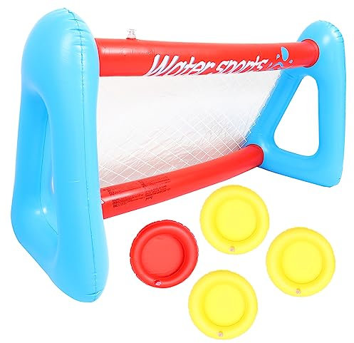 Alasum 1 Set calcio d'acqua rete da pallavolo gonfiabile giocattolo da pallavolo in piscina gonfiabile per bambini water game bambini giocattolo da spiaggia estivo gioco d'acqua pallavolo