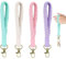 4 Stück Makramee Schlüsselanhänger,Bunt Schlüsselband Kurz Set,Handgefertigt Aesthetic Schlüsselanhänger Geflochten,Schlüsselanhänger Boho,Short Schön Braided Auto Keychain Lanyard,für Mädchen Damen
