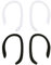 WOLMIK 2 Pairs Anti-lost Ear Hooks, Silicone Secure Earhooks for Airpod 4/3/2/1, For Sports Running Activities Exercise (Black, White)