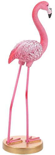 Amosfun Entzückender Flamingo Flamingofigur Aus Kunstharz Wohndekoration Flamingo-Ornament