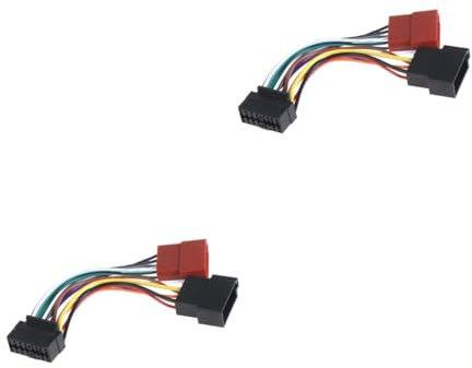 jojofuny 2stücke Pin Audio-adapter Kabelbaum Für Auto-cd Dvd-player Hitzebeständig Robust Und Langlebig Einfache Installation Passend Für Und Systeme