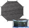 Parasol para cama elástica, 6 pies, 8 pies, 10 pies, 12 pies, 14 pies, cubierta de sombra para cama elástica, red de toldo para tienda de campaña, protección solar para patio trasero y parque infantil