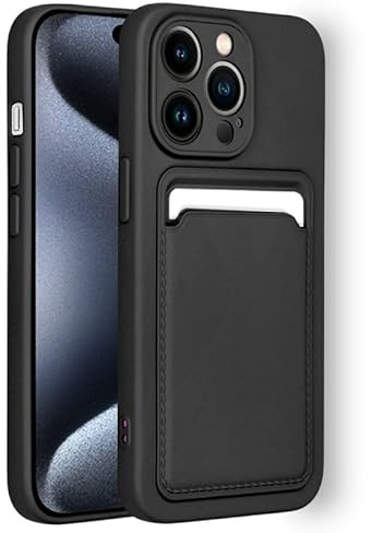 Cool Card Schutzhülle für iPhone 15 Pro, Schwarz
