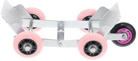 Homoyoyo 1 Pièce Remorque De Véhicule Électrique Lourd Nivellement Roulette Devant Roues -Roues Chariot Dolly De Déménageur De Voiture Acier Couleur Aléatoire