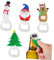 FONDOTIN 4 pezzi Apribottiglie Natalizio Cartoon Natale Pupazzo Apribottiglie Professionale per Feste e e Robusto
