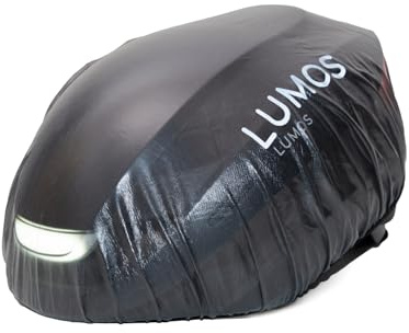 Lumos Helmet Cover with Reflective Strip – Waterproof, Lightweight, Quick-Dry Shell for Bike Helmets Cycling Rain Cover