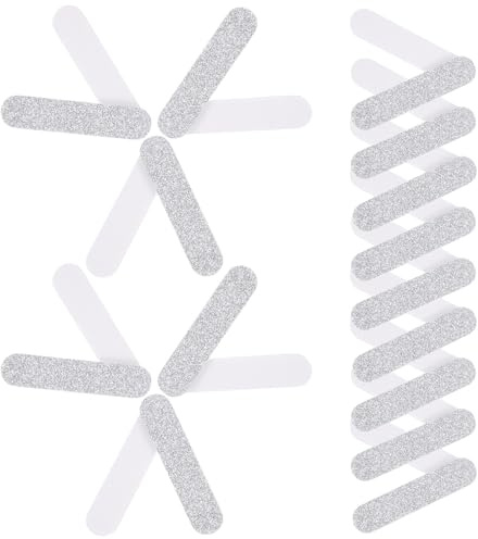COHEALI Lot de 30 Limes à Ongles Paillettes Miniatures en Plastique Portables, Outil de Manucure pour Ongles Naturels et Acryliques, pour Voyage et Débutants