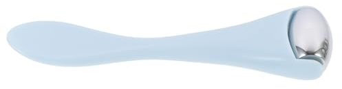 VANZACK Augencreme Massagegerät mit Blauem Applikator und Make Up Löffel aus Abs Kleiner Augenroller zur Augenpflege und Reduzierung von Puffiness Gesichtsmassage Tool für Empfindliche