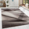 HomebyHome Teppich Wohnzimmer 120x170 cm Braun Abstrakt Wellen Design - Schlafzimmer Teppich Kurzflor Extra Weich Pflegeleicht Teppiche Waschbar Küche Esszimmer - Carpet Living Room