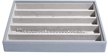 Stackers Dusky Blue Classic Medium Jewellery Box Necklace Layer